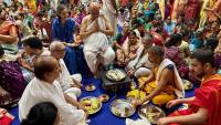 Pujana at Shri Adi Shankaracharya Sannidhi by HH Swamiji and Paduka Pujana (10 Aug 2025)